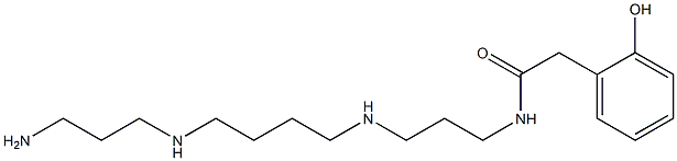 N-[3-[[4-[(3-Aminopropyl)-amino]butyl]amino]propyl]-2-(2-hydroxyphenyl)acetamide 结构式