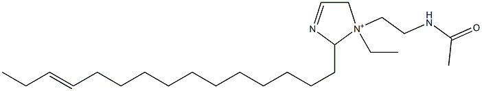 1-[2-(Acetylamino)ethyl]-1-ethyl-2-(12-pentadecenyl)-3-imidazoline-1-ium 结构式
