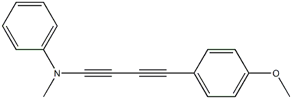 4-(4-Methoxyphenyl)-1-(N-methylanilino)-1,3-butanediyne 结构式