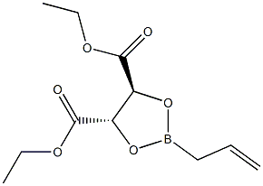 (4S,5S)-2-(2-Propenyl)-1,3,2-dioxaborolane-4,5-dicarboxylic acid diethyl ester 结构式