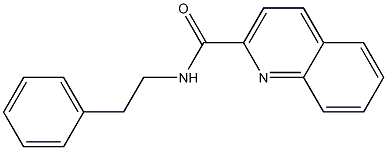 N-Phenethylquinoline-2-carboxamide 结构式