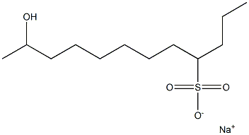 11-Hydroxydodecane-4-sulfonic acid sodium salt 结构式