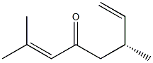 [R,(-)]-2,6-Dimethyl-2,7-octadiene-4-one 结构式