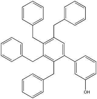 3-(2,3,4,5-Tetrabenzylphenyl)phenol 结构式