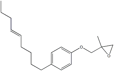 4-(5-Nonenyl)phenyl 2-methylglycidyl ether 结构式