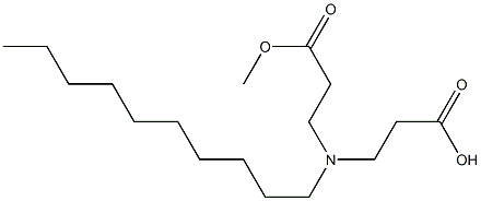 3,3'-Decyliminobis(propionic acid methyl) ester 结构式