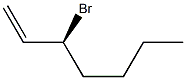 [S,(+)]-3-Bromo-1-heptene 结构式