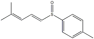 (1E)-1-(p-Tolylsulfinyl)-4-methyl-1,3-pentadiene 结构式