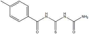 1-(4-Methylbenzoyl)thiobiuret 结构式