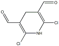 2,6-Dichloro-1,4-dihydropyridine-3,5-dicarbaldehyde 结构式