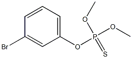 Thiophosphoric acid O,O-dimethyl O-[m-bromophenyl] ester 结构式