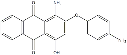 1-Amino-2-(p-aminophenoxy)-4-hydroxyanthraquinone 结构式