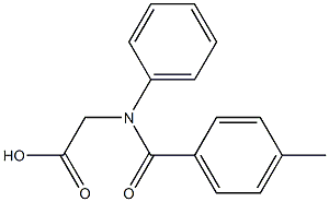 [N-(4-Methylbenzoyl)-N-phenylamino]acetic acid 结构式