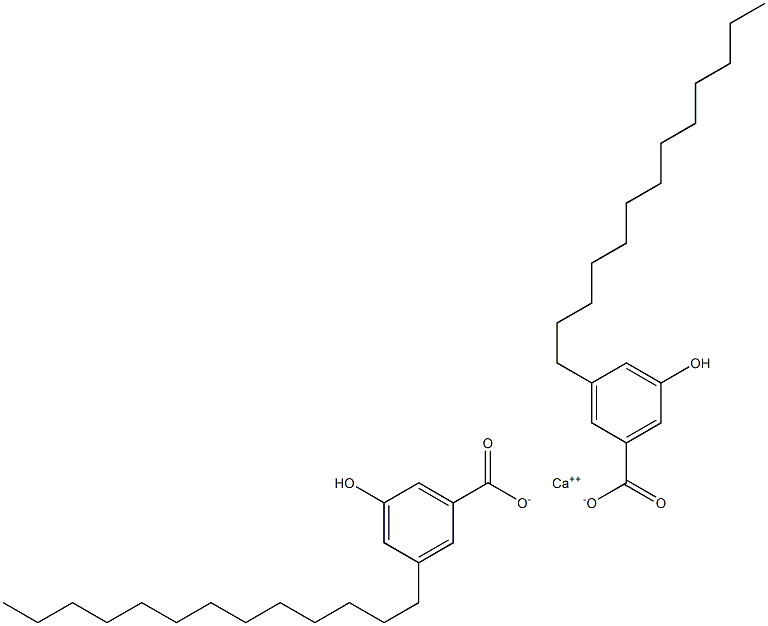 Bis(3-tridecyl-5-hydroxybenzoic acid)calcium salt 结构式