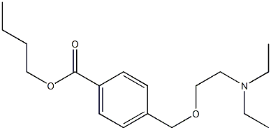 p-[(2-Diethylaminoethoxy)methyl]benzoic acid butyl ester 结构式
