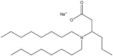 3-(Dioctylamino)hexanoic acid sodium salt 结构式