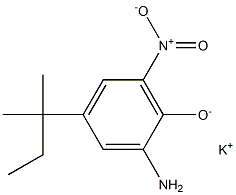 Potassium 2-amino-6-nitro-4-(tert-pentyl)phenolate 结构式