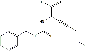 2-Benzyloxycarbonylamino-3-octynoic acid 结构式