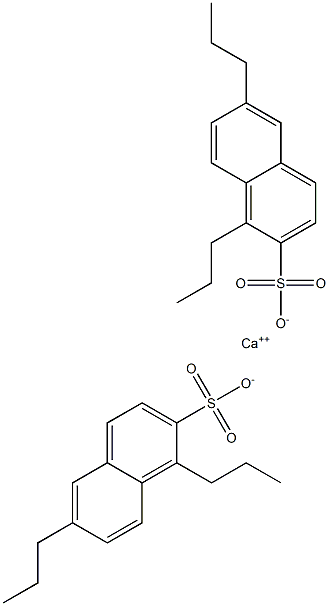 Bis(1,6-dipropyl-2-naphthalenesulfonic acid)calcium salt 结构式