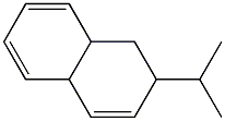 1,2,4a,8a-Tetrahydro-2-isopropylnaphthalene 结构式