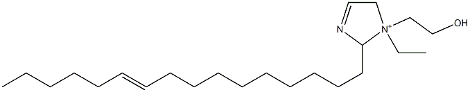 1-Ethyl-2-(10-hexadecenyl)-1-(2-hydroxyethyl)-3-imidazoline-1-ium 结构式