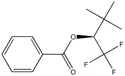 (-)-Benzoic acid (S)-1-trifluoromethyl-2,2-dimethylpropyl ester 结构式