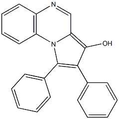 1,2-Diphenylpyrrolo[1,2-a]quinoxalin-3-ol 结构式