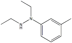 N-Ethyl-N-(ethylamino)-3-methylbenzenamine 结构式