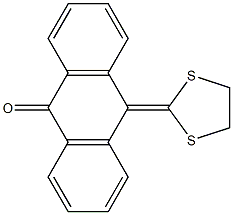 10-(1,3-Dithiolan-2-ylidene)anthracen-9(10H)-one 结构式