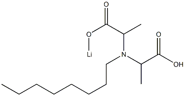 2-[[1-[(Lithiooxy)carbonyl]ethyl]octylamino]propionic acid 结构式