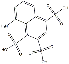 8-Amino-1,2,4-naphthalenetrisulfonic acid 结构式