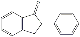 2-Phenyl-2,3-dihydro-1H-indene-1-one 结构式