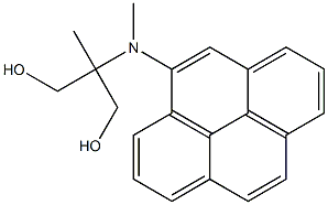 2-[(Pyren-4-yl)methylamino]-2-methyl-1,3-propanediol 结构式