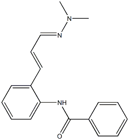 2-Benzoylaminocinnamaldehyde dimethyl hydrazone 结构式