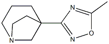 5-(5-Methyl-1,2,4-oxadiazol-3-yl)-1-azabicyclo[3.2.1]octane 结构式