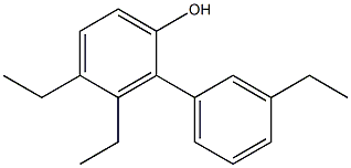 3,4-Diethyl-2-(3-ethylphenyl)phenol 结构式