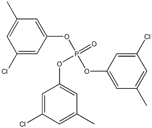 Phosphoric acid tris(3-chloro-5-methylphenyl) ester 结构式