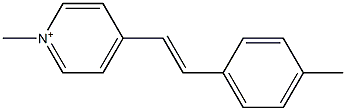 1-Methyl-4-(4-methylstyryl)pyridinium 结构式