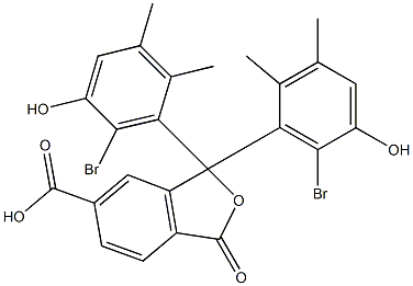 1,1-Bis(6-bromo-5-hydroxy-2,3-dimethylphenyl)-1,3-dihydro-3-oxoisobenzofuran-6-carboxylic acid 结构式