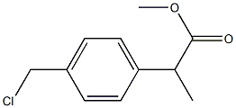 2-[p-(Chloromethyl)phenyl]propionic acid methyl ester 结构式