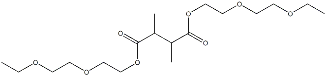 Butane-2,3-dicarboxylic acid bis[2-(2-ethoxyethoxy)ethyl] ester 结构式