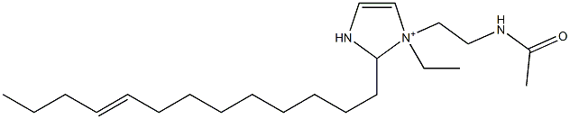 1-[2-(Acetylamino)ethyl]-1-ethyl-2-(9-tridecenyl)-4-imidazoline-1-ium 结构式