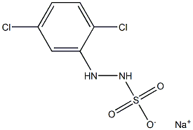 2-(2,5-Dichlorophenyl)hydrazinesulfonic acid sodium salt 结构式