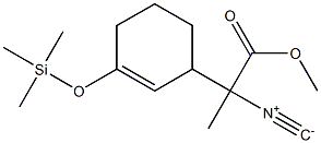 2-Isocyano-2-(3-trimethylsilyloxy-2-cyclohexenyl)propanoic acid methyl ester 结构式