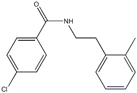 4-Chloro-N-(2-methylphenethyl)benzamide 结构式