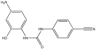 N-(4-Amino-2-hydroxyphenyl)-N'-(4-cyanophenyl)urea 结构式