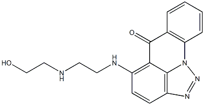 5-[2-(2-Hydroxyethylamino)ethylamino]-6H-[1,2,3]triazolo[4,5,1-de]acridin-6-one 结构式