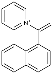 1-[1-(1-Naphtyl)ethenyl]pyridinium 结构式