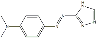 4-[(4H-1,2,4-Triazol-3-yl)azo]-N,N-dimethylaniline 结构式