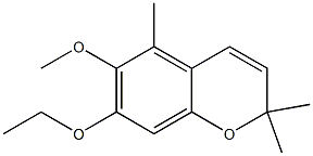 2,2,5-Trimethyl-6-methoxy-7-ethoxy-2H-1-benzopyran 结构式